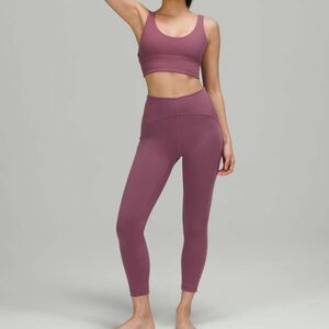 Lululemon InStill High-Rise Tight 25" Vintage Plum Size 8 EUC